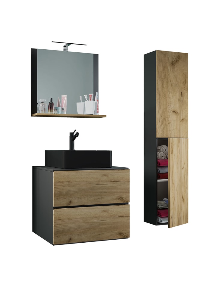 ebuy24 Badmöbelset LendasLBL anthrazit anthrazit 94 x 52 cm günstig kaufen onesize