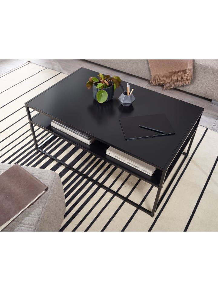 KADIMA DESIGN Couchtisch 100x60x45 cm Metall Wohnzimmertisch Industrial , günstig kaufen onesize