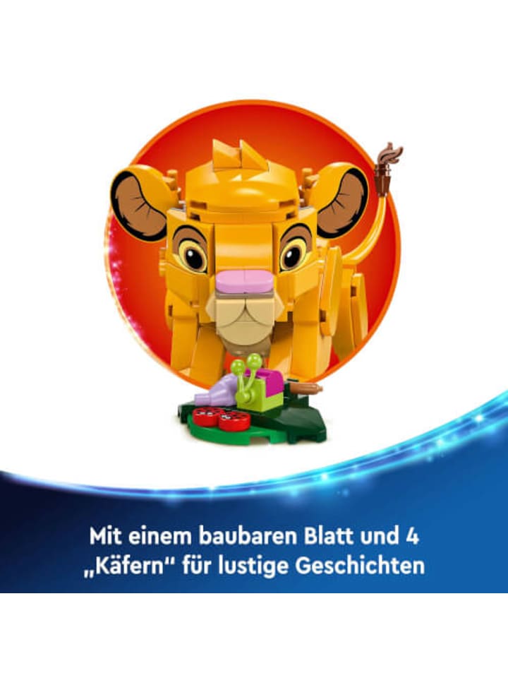 LEGO Bausteineset Disney Classic Simba, das Löwenjunge des Königs, ab 6 Jahre günstig kaufen onesize