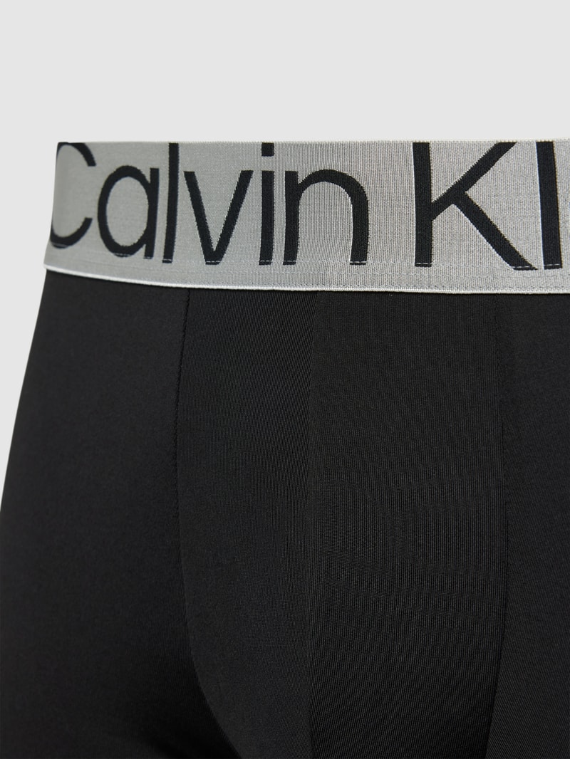 Trunks mit elastischem Logo-Bund im 3er-Pack in schwarz
