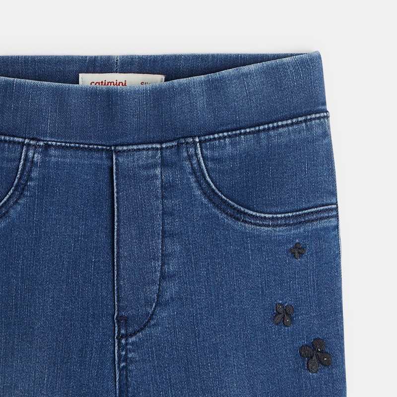 Jegging slim fille bleu foncé Catimini
