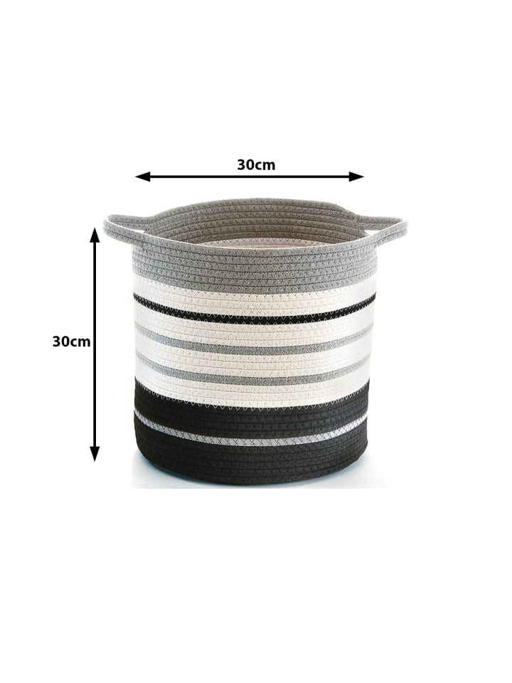 kobolo Aufbewahrungskorb GRAYBLKBASK in Bunt günstig kaufen onesize