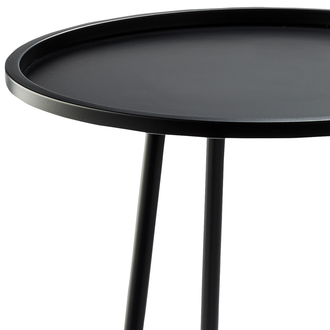 Hoher Beistelltisch aus Metall