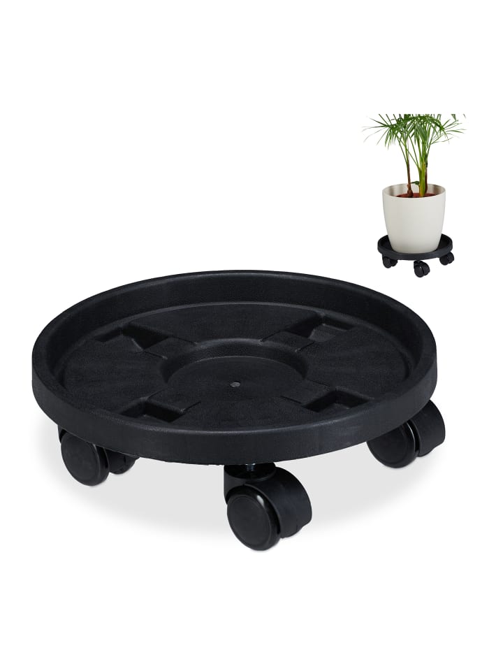 relaxdays Pflanzenroller Kunststoff klein 2er Set günstig kaufen onesize
