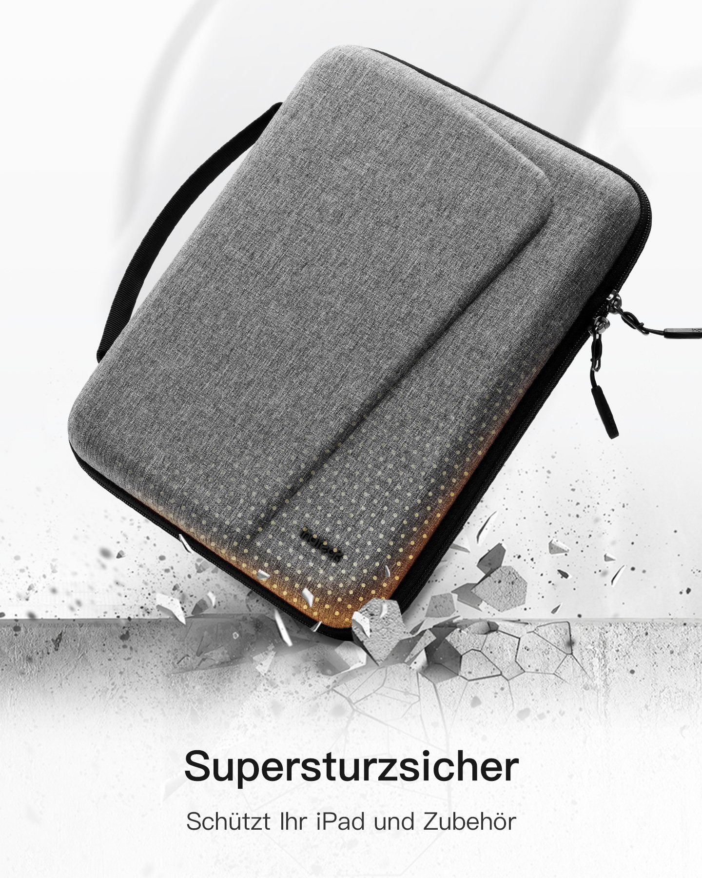 Inateck Tablet-Hülle Hartschalen Tablet Tasche Hülle für 12,9 Zoll iPad Pro