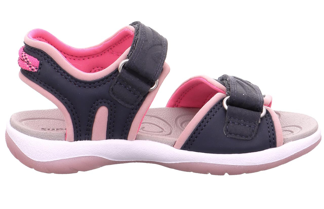 SUNNY - Blau/PinkSandale mit Klettverschluss