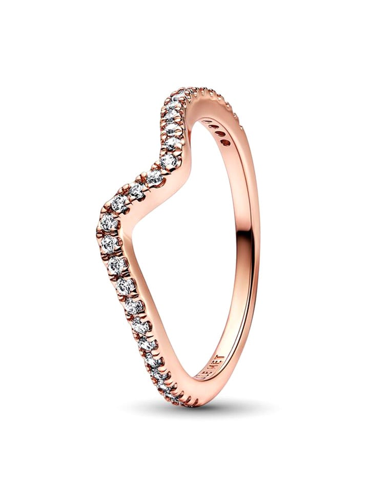Pandora Rosévergold. Ring mit Edelsteinen günstig kaufen