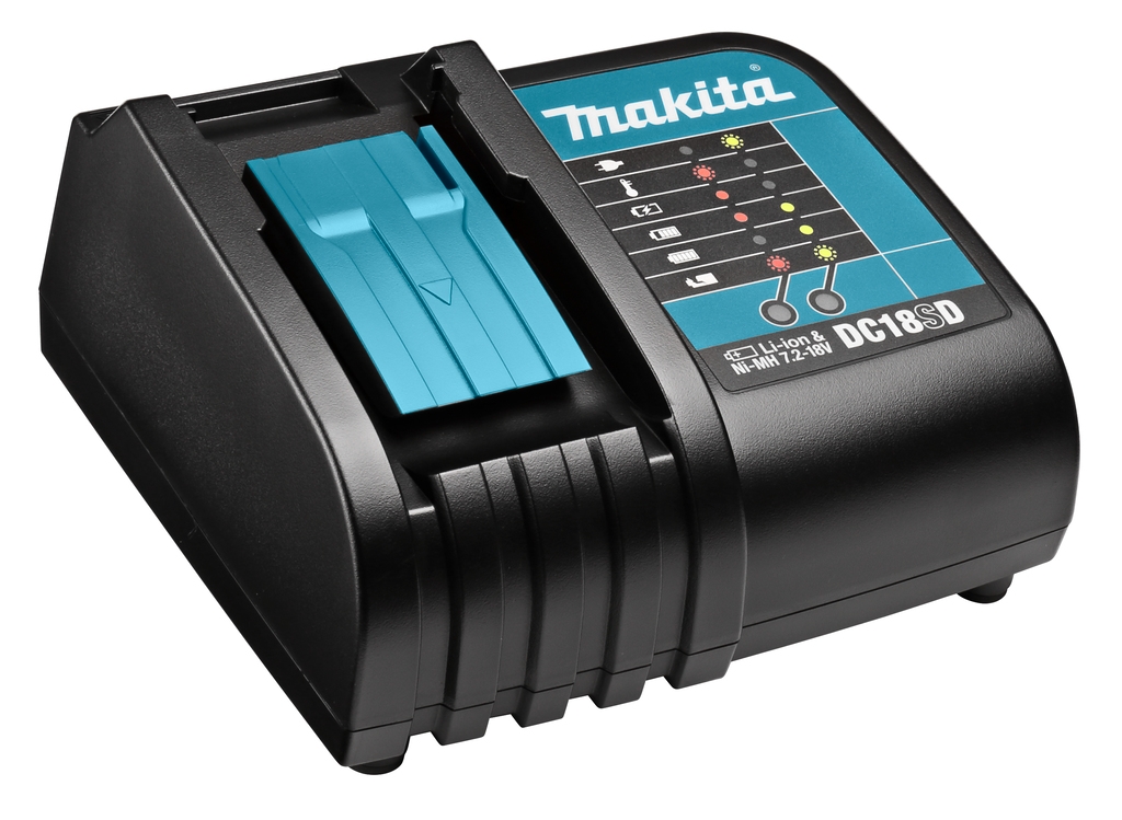 Makita Tillbehör 194533-6 DC18SD Laddare 9,6-18 Volt Li-ion/Ni-MH Slide