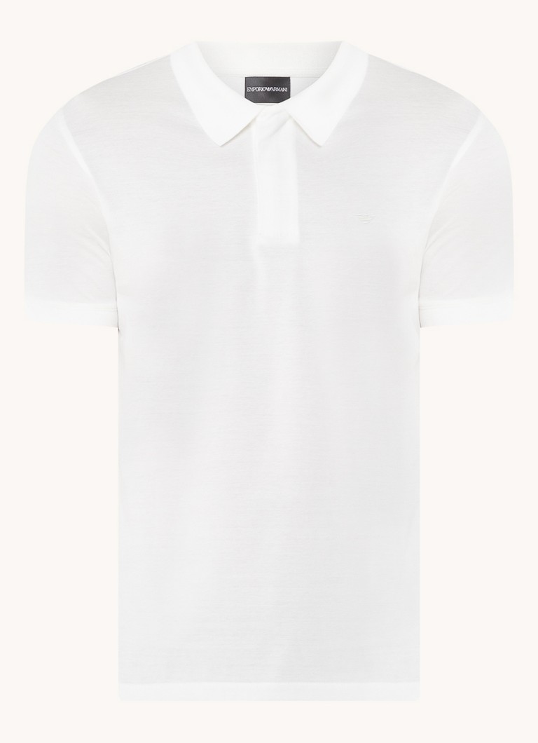Emporio Armani polo majica regularnog kroja s logotipom i patentnim zatvaračem do pola