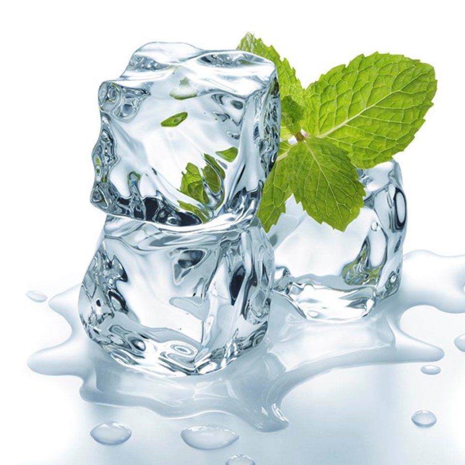 Rodnik Küchenrückwand Eiswürfel und Minze, hochwertig mit UV- Direktdruck, für alle Räume geeignet