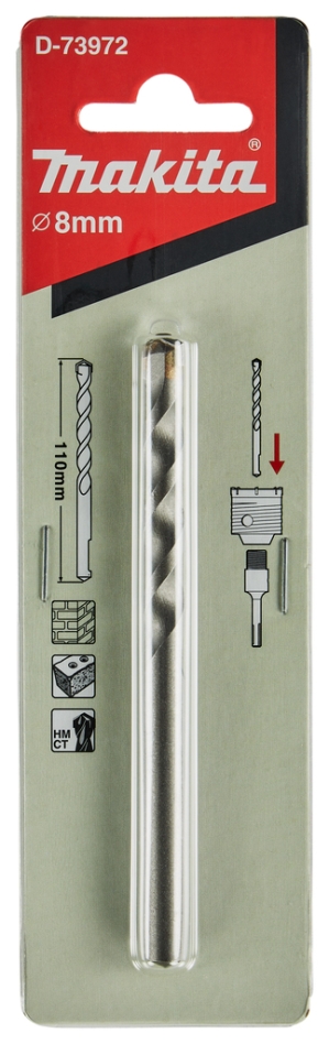 Makita Accessories D-73972 Burghiu de centrare pentru suport de fierăstrău cu carotă M22 8x110mm