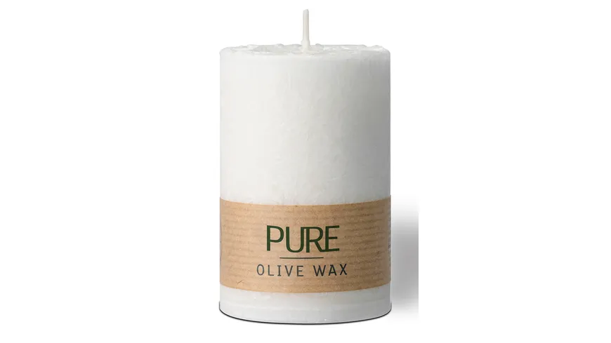 Stumpenkerze Olive Wax PURE 9/6cm natural