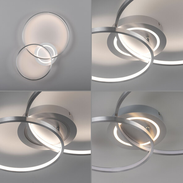 LED-Deckenleuchte ASMINA, alu
