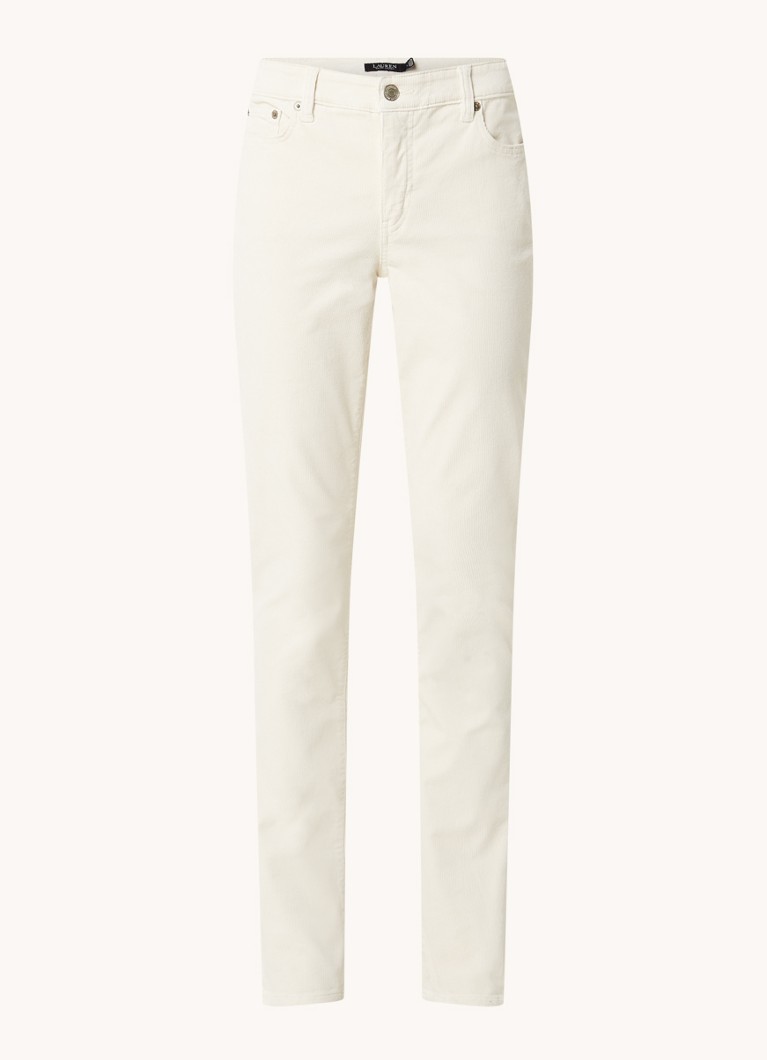 Ralph Lauren  Mid waist straight fit broek van corduroy