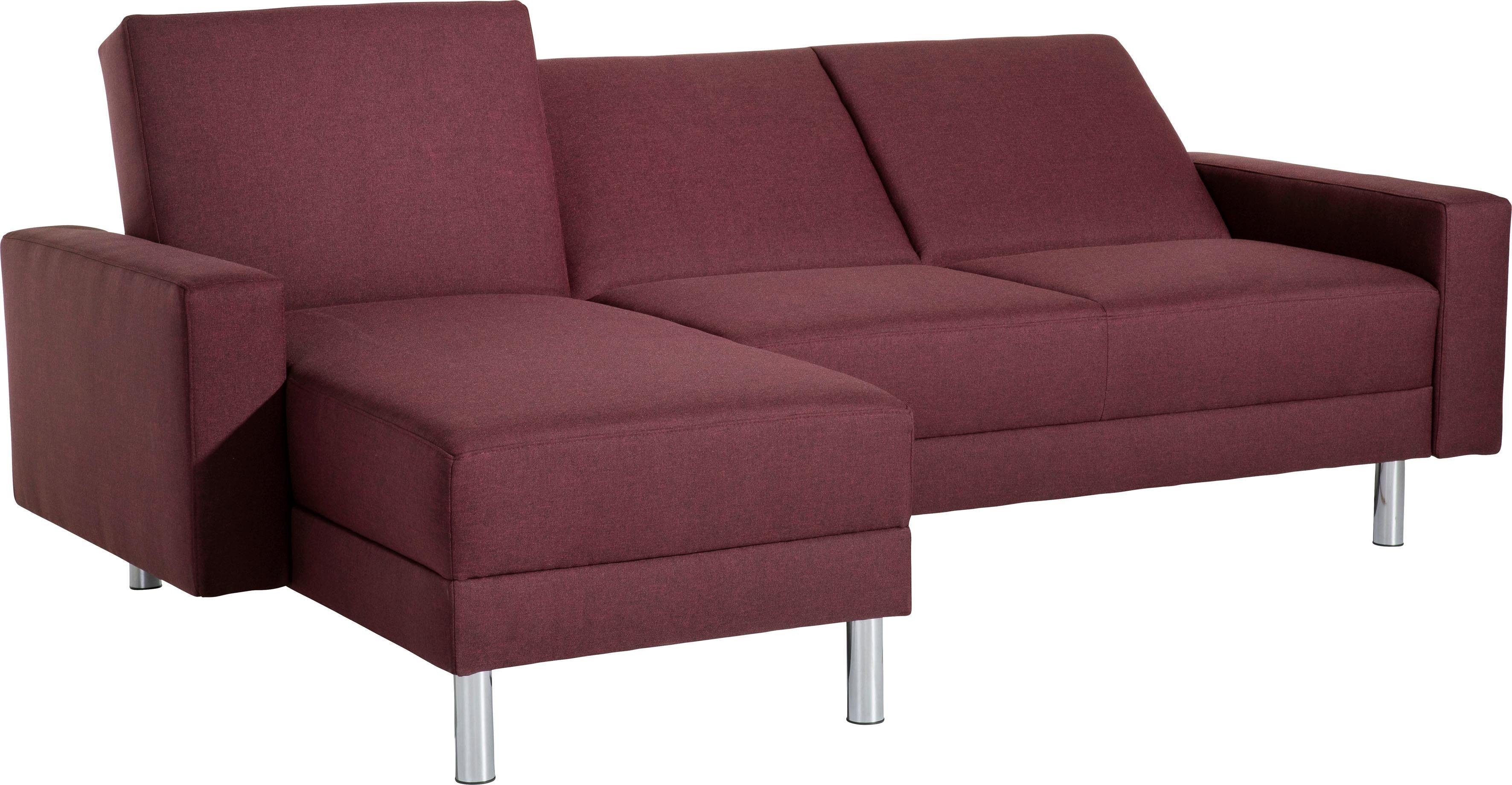 Max Winzer® Schlafsofa Just Fresh, mit Rückenverstellung, inklusive Stauraumhocker