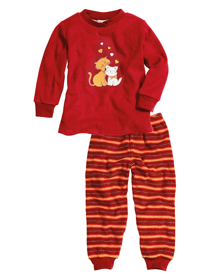 Playshoes Pyjama in Rot günstig kaufen