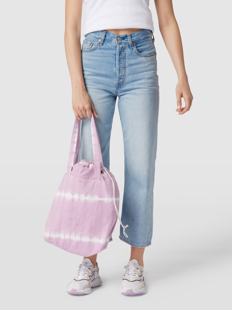 Shopper in Batik-Optik in lila