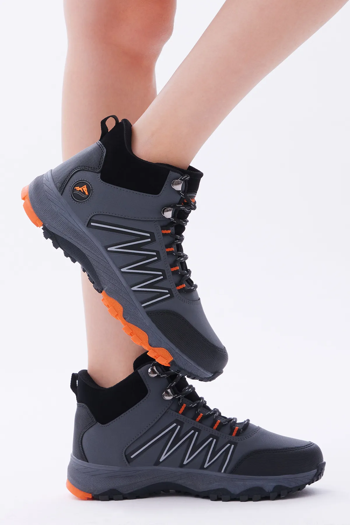 Tonny Black  Unisex-Schnürstiefel in Rauchorange mit bequemer Passform