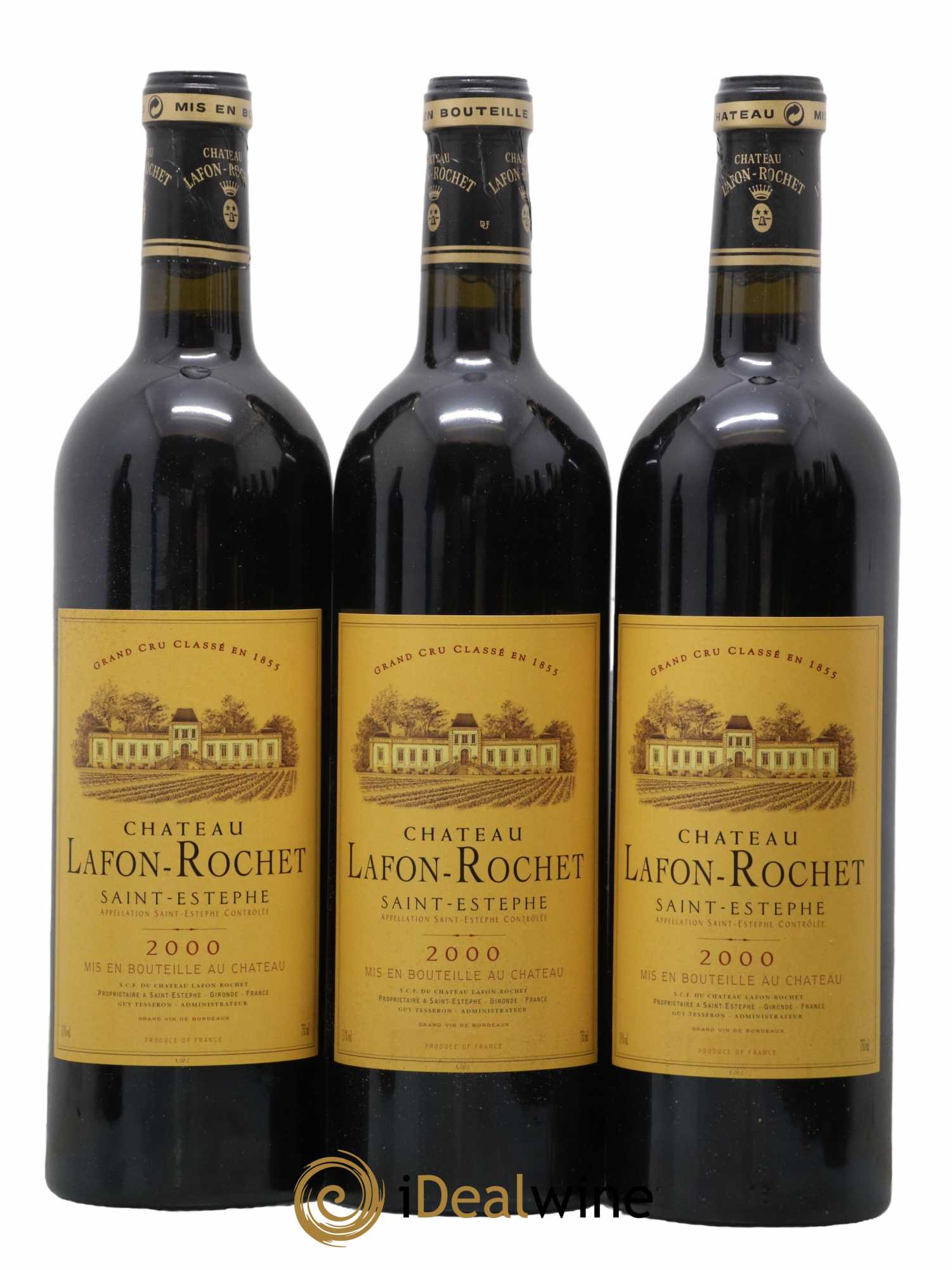 Château Lafon Rochet 4ème Grand Cru Classé  2000 - Lot de 12 Bouteilles
