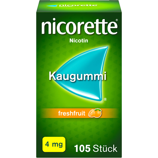 NICORETTE Kaugummi 4 mg freshfruit  105 St  Kaugummi