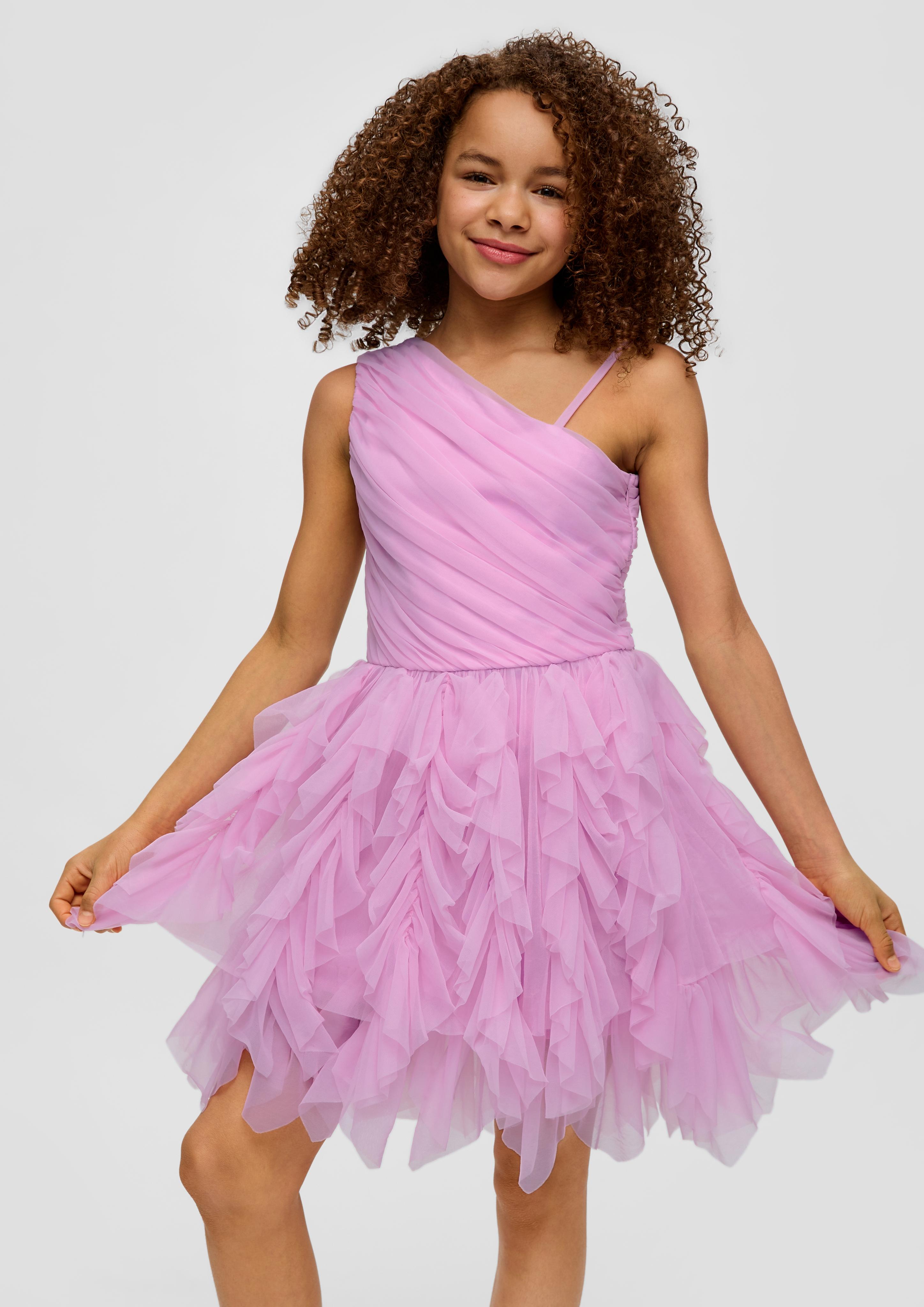 One-Shoulder-Kleid mit Volantrock  2141700-4442