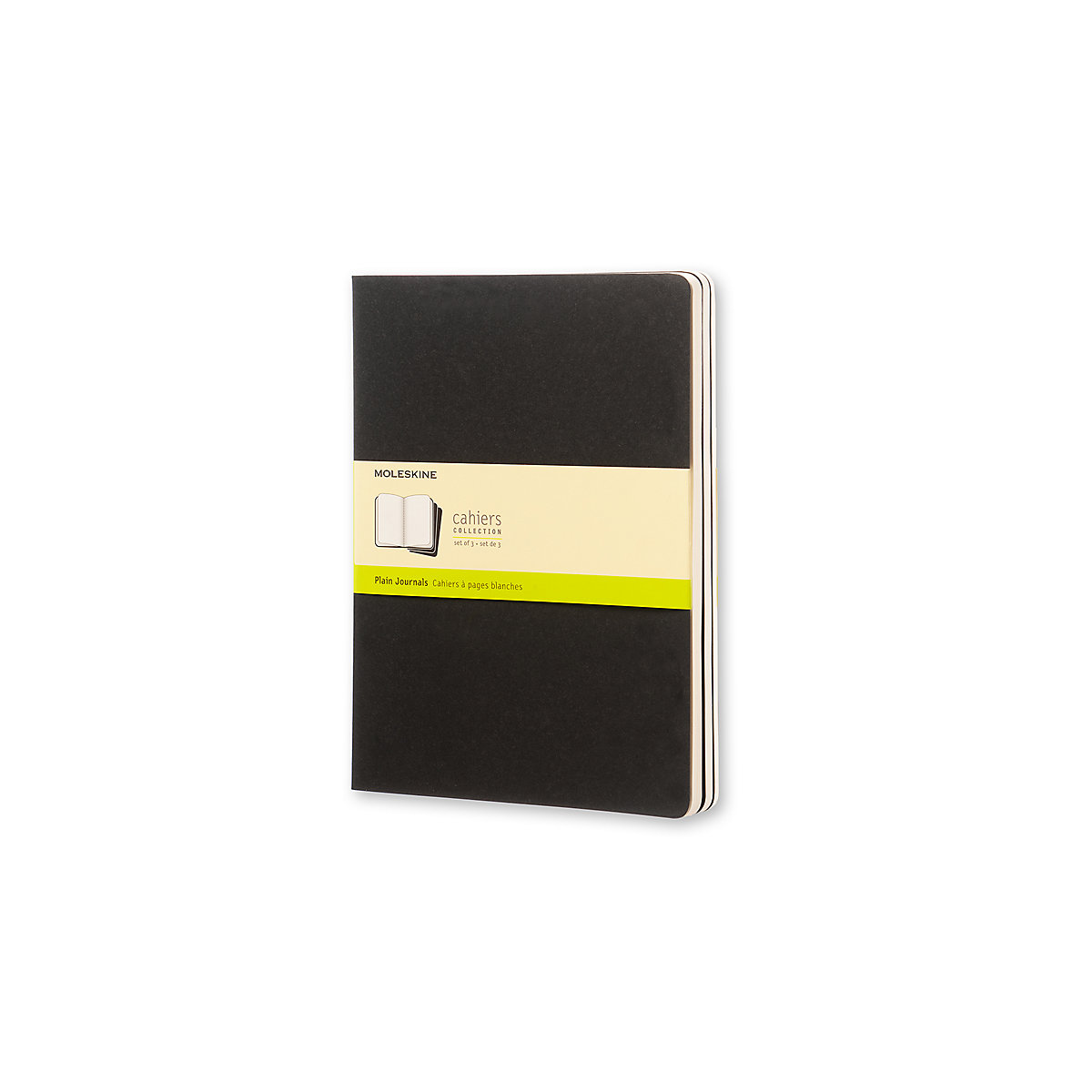 Notizbücher Cahier- XL- 3er Set- Blanko Notizbücher