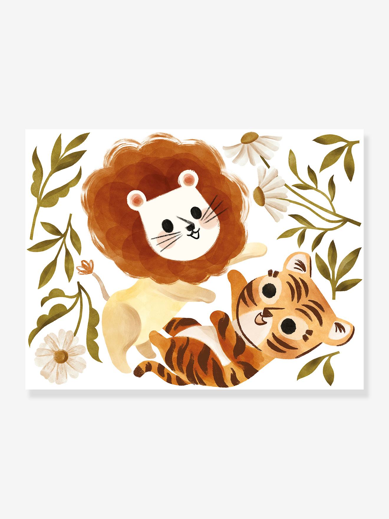 Stickers XL Lion/Tigre Felidae LILIPINSO marron