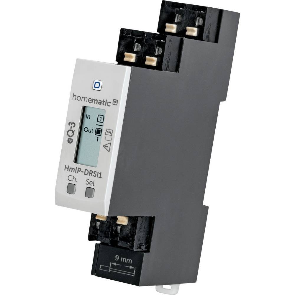 Homematic IP Schaltaktor für Hutschienenmontage - 1-fach Smart-Home-Steuerelement