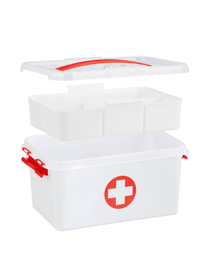 relaxdays Medizinbox in Weiß günstig kaufen onesize