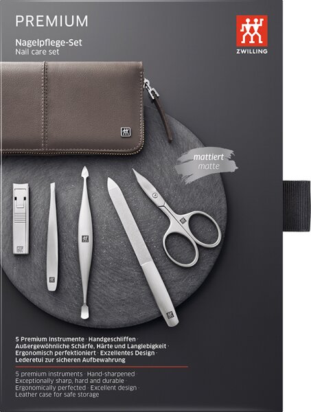 ZWILLING Beauty Premium Nagelpflege-Set - taupe Maniküre-Set