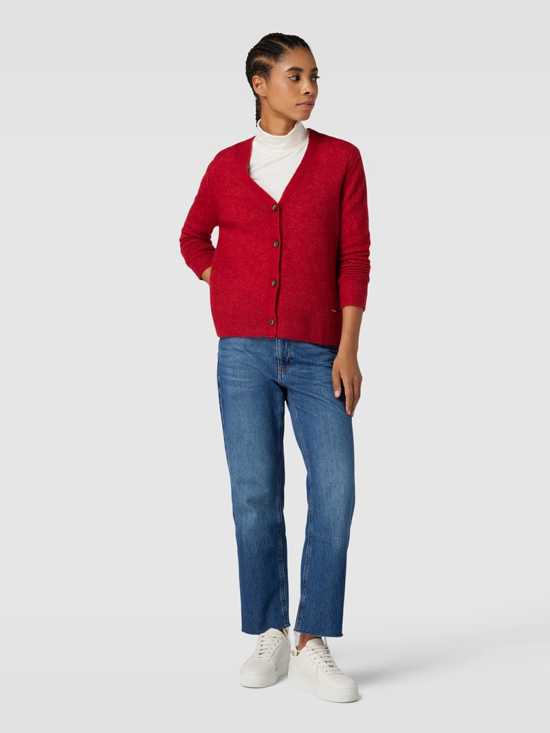 Cardigan mit Label-Detail Modell 'Style.Alicia' in rot