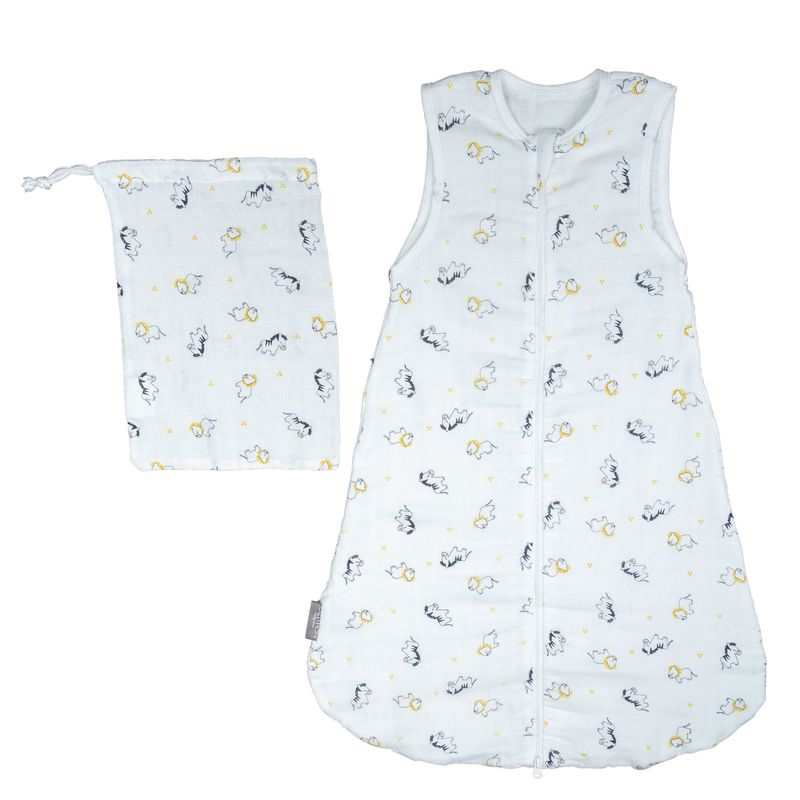 Gigoteuse lange été coton bio 0-6 mois Pluche et pompon