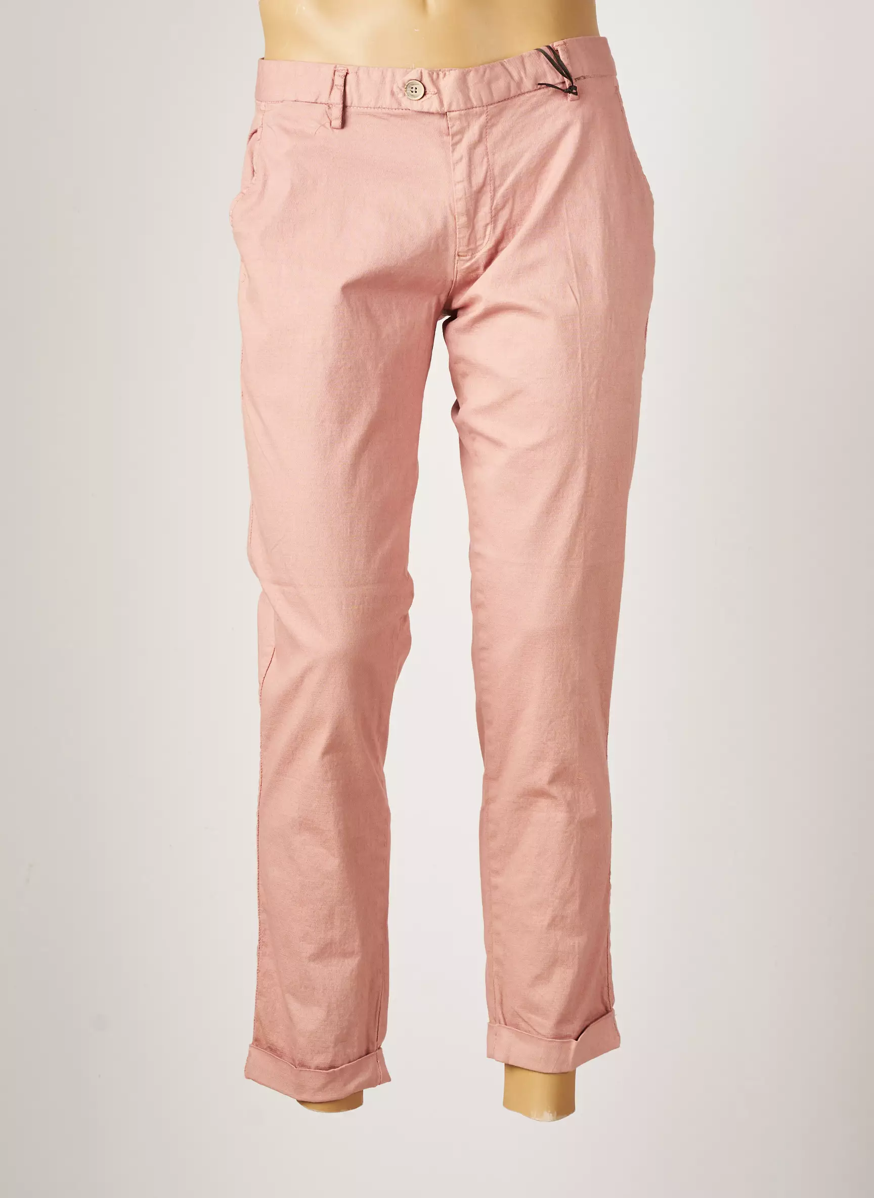 Dan John Pantalons Chino Homme couleur rose