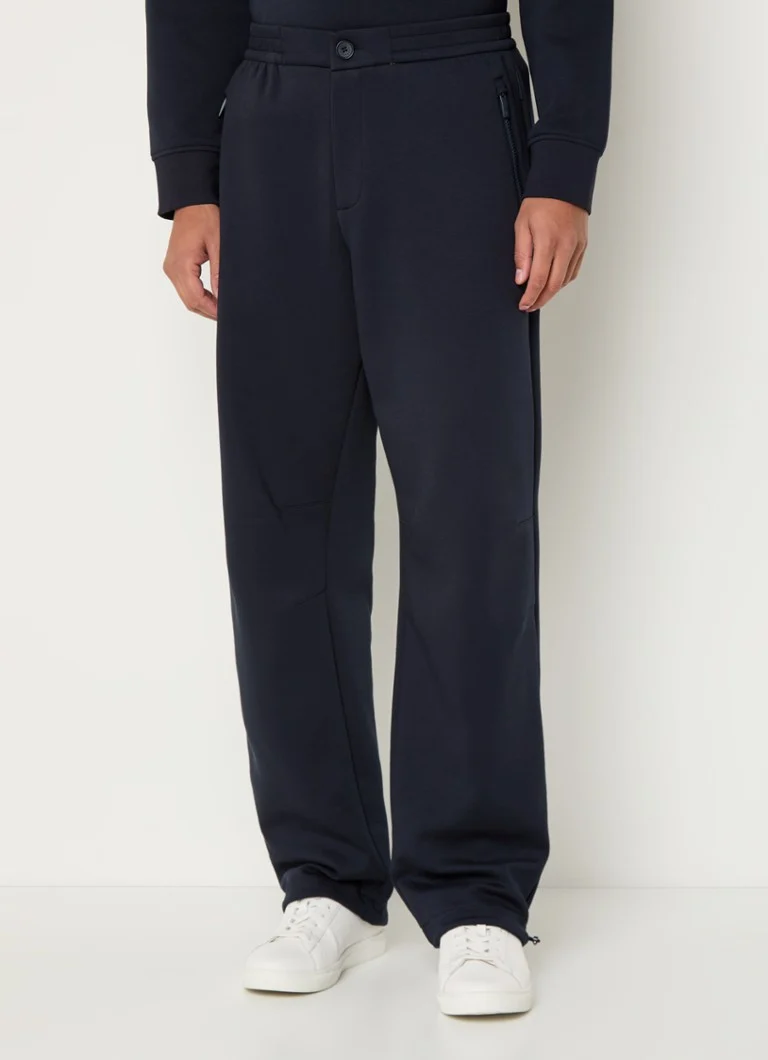 Pantaloni largi cu buzunare laterale Armani Exchange