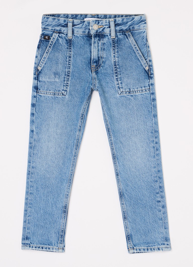 Calvin Klein Dad Modern rette jeans med sidelommer