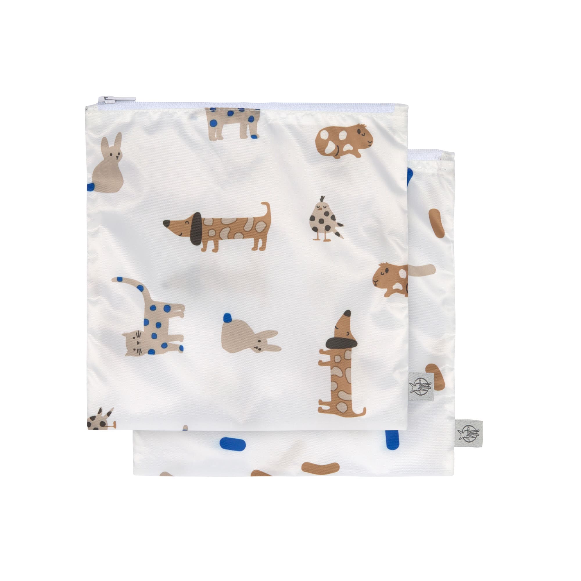 Frühstücksbeutel (2 Stk) - Snack Bag, Little Mateys Royal Blau