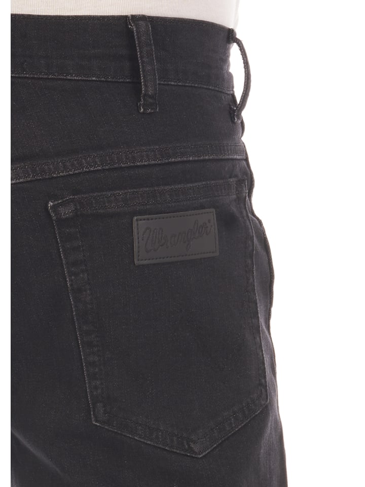 Wrangler Jeans Texas Stretch regular/straight in Schwarz günstig kaufen