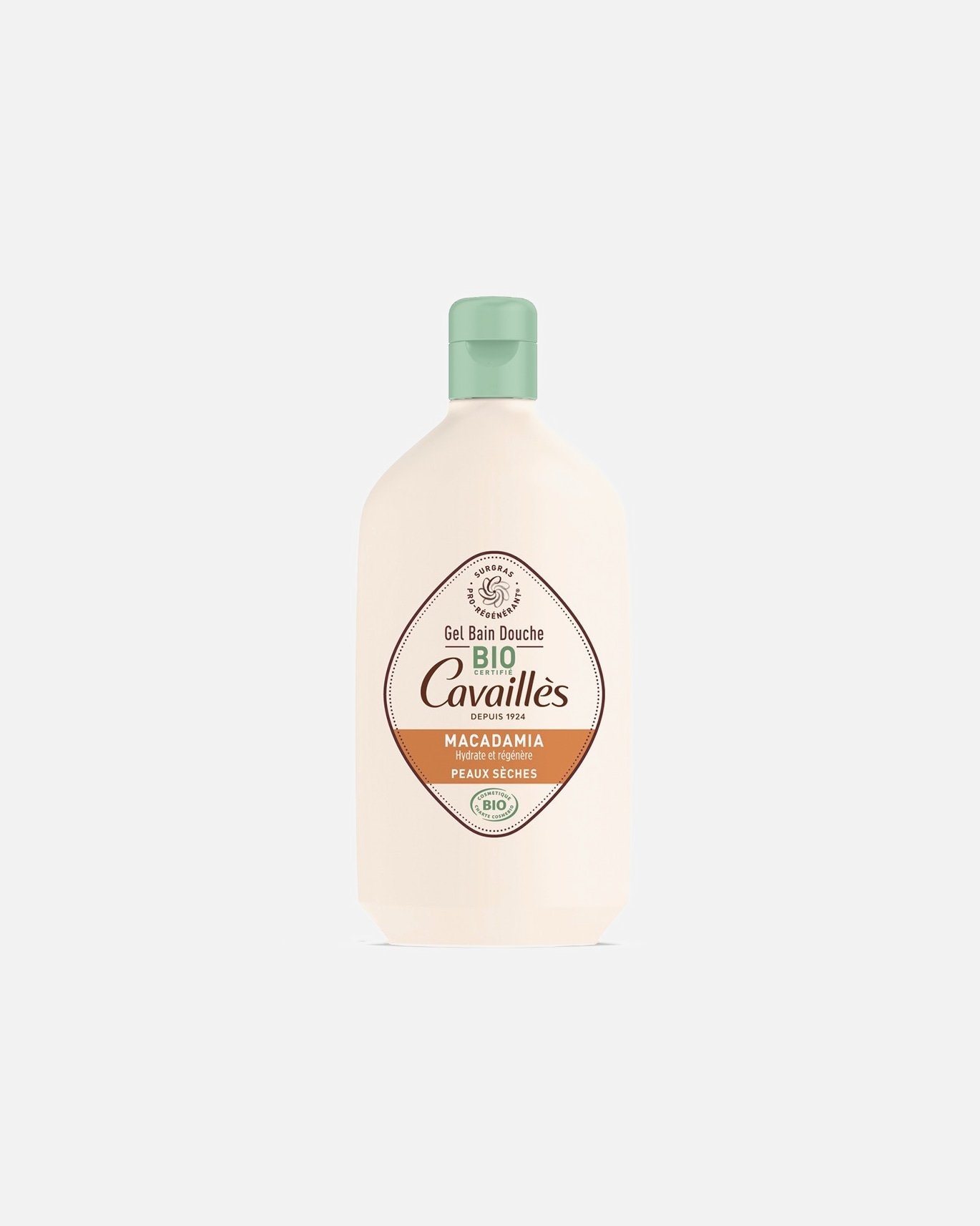 Rogé Cavaillès gel za kopel in prhanje z oljem makadamije, certificiran s strani Cosmebio, za suho kožo, 400 ml