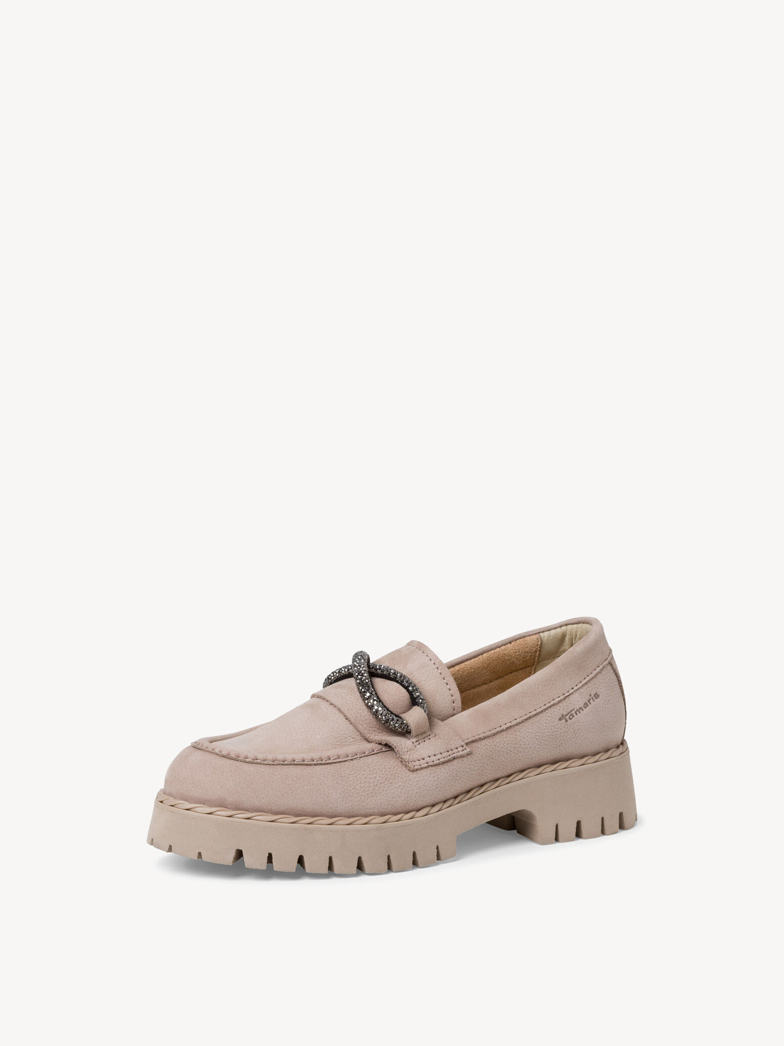 Slipper en cuir - beige
