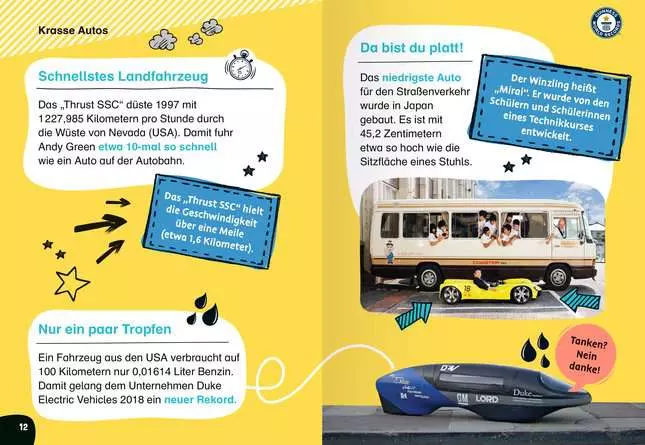 Ravensburger Guinness World Records für Erstleser - Fahrzeuge