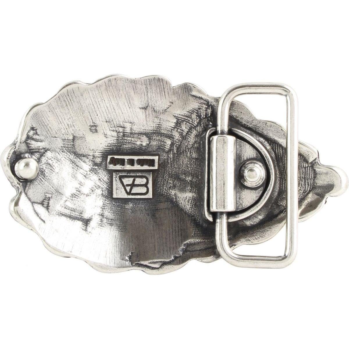 BELTINGER Gürtelschnalle Muschel 4,0 cm - Buckle Wechselschließe Schnecke Gürtelschließe 40mm -
