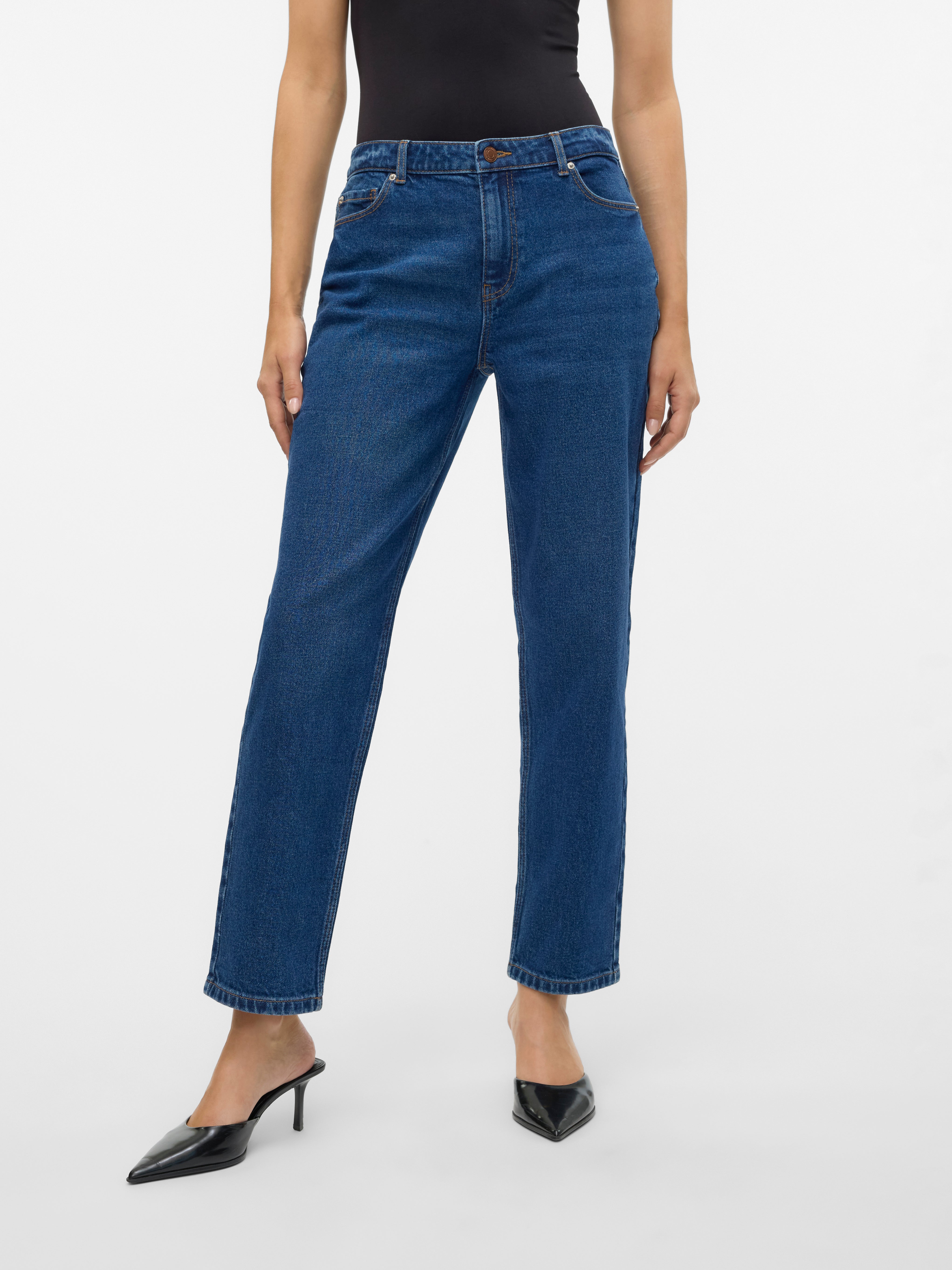 VMKYLA Mid Rise Gerade geschnitten Jeans