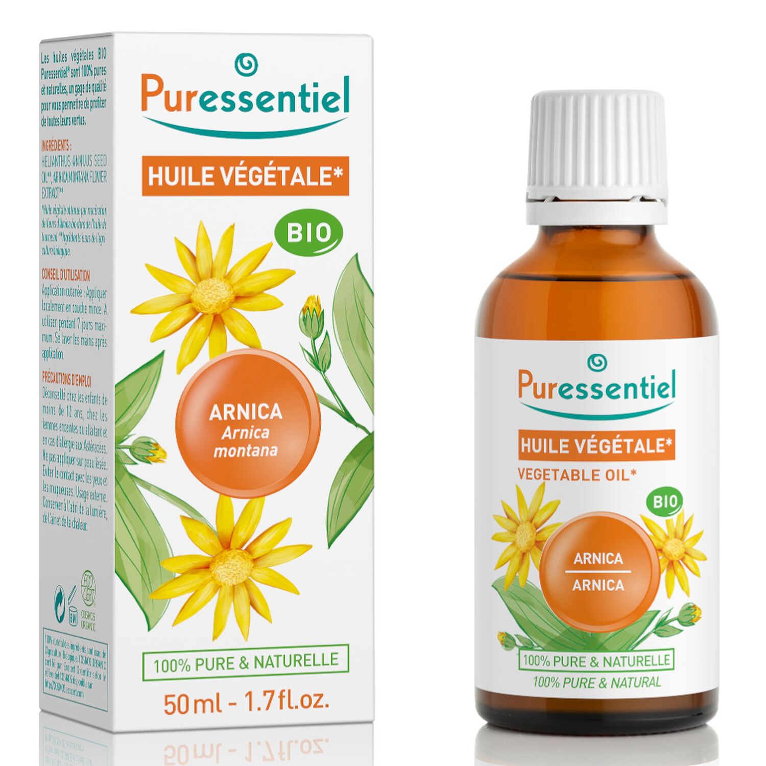 Puressentiel Huile Végétale BIO Arnica 50 ml
