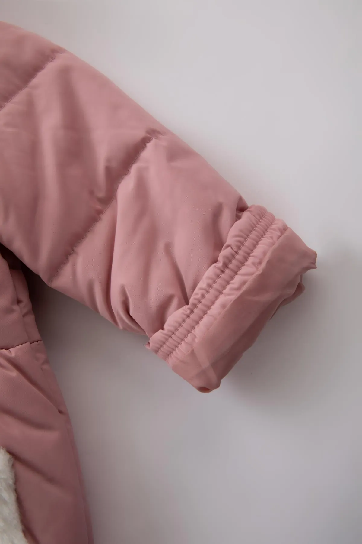 DeFacto  Mädchen Baby Wasserdicht Fleece Gefüttert Kapuzenmantel Schal 2-teiliges Set A2452a523au