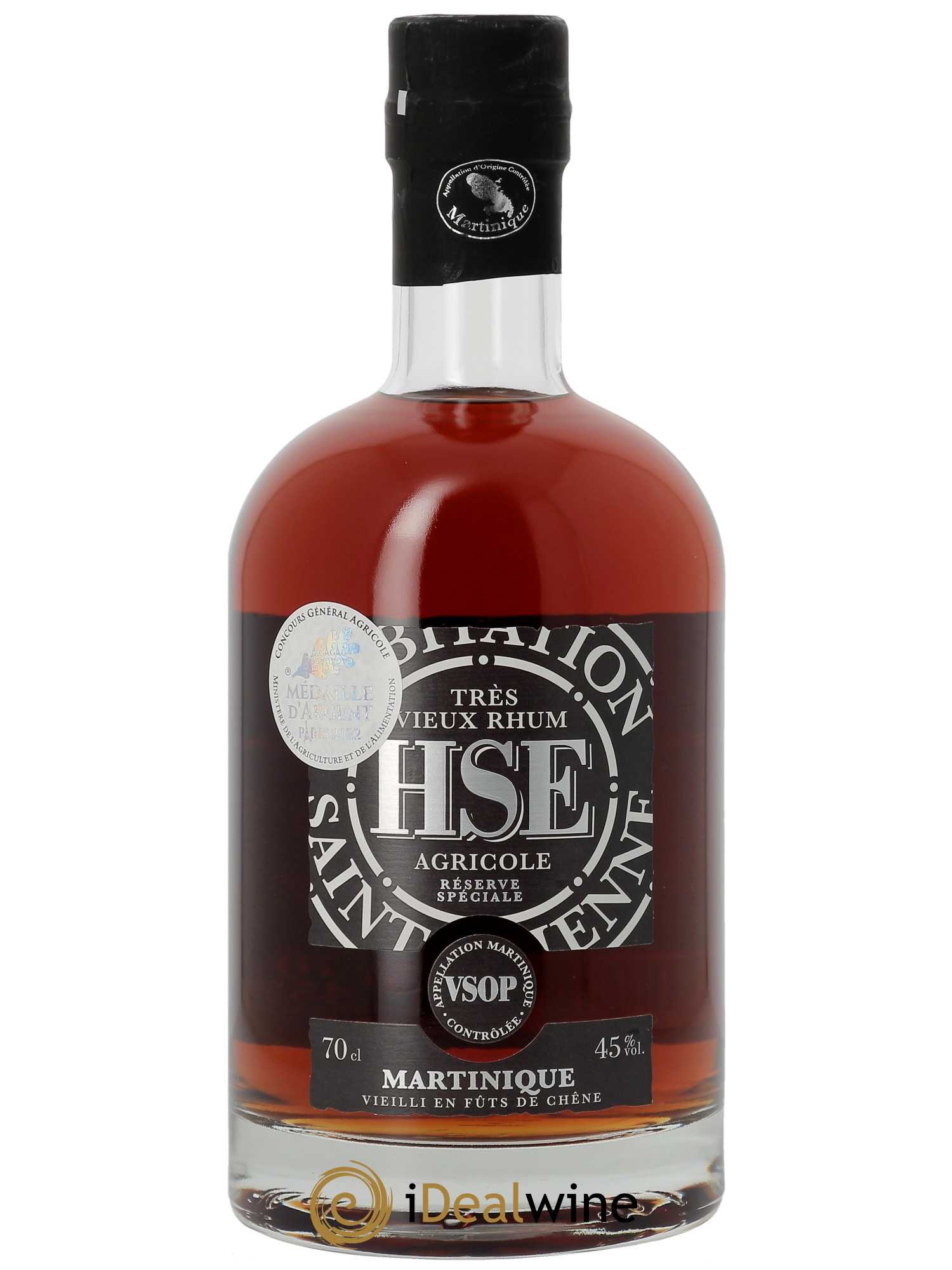 Rhum HSE Très Vieux Rhum Agricole VSOP (70cl)  - Lot de 1 Bouteille