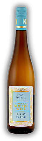 Robert Weil, Riesling, Qualitätswein, Tradition - fruchtsüß, 2020, Rheingau  Robert Weil, Riesling, Qualitätswein, Tradition - fruchtsüß, 2020, Rheingau   Jahrgang 2020 - 0,75	 Liter - Vol 11,0%