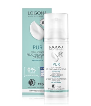 Logona PUR Beruhigende Feuchtigkeitscreme mit Probiotika Gesichtscreme-50 ml