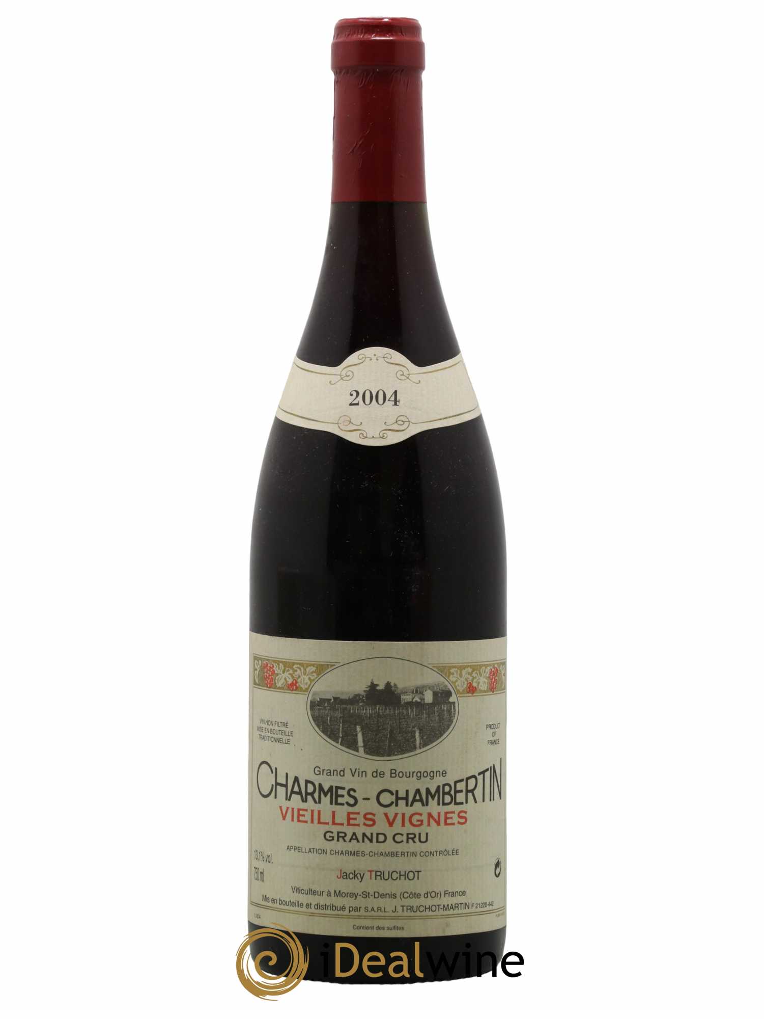 Charmes-Chambertin Grand Cru Vieilles Vignes Jacky Truchot  2004 - Lot de 1 Bouteille