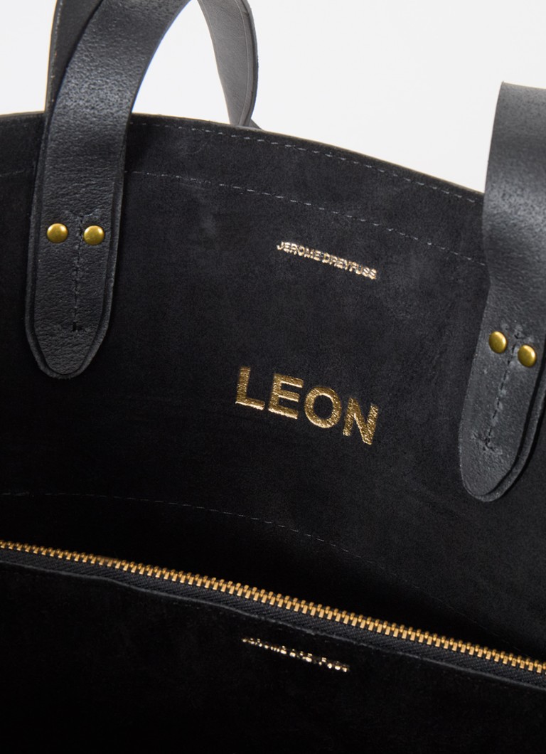 Jérôme Dreyfuss Léon M Shopper aus Kalbsveloursleder mit abnehmbarer Tasche