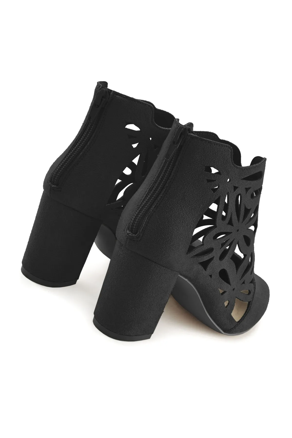 LASCANA  Stiefelette - Schwarz - Blockabsatz